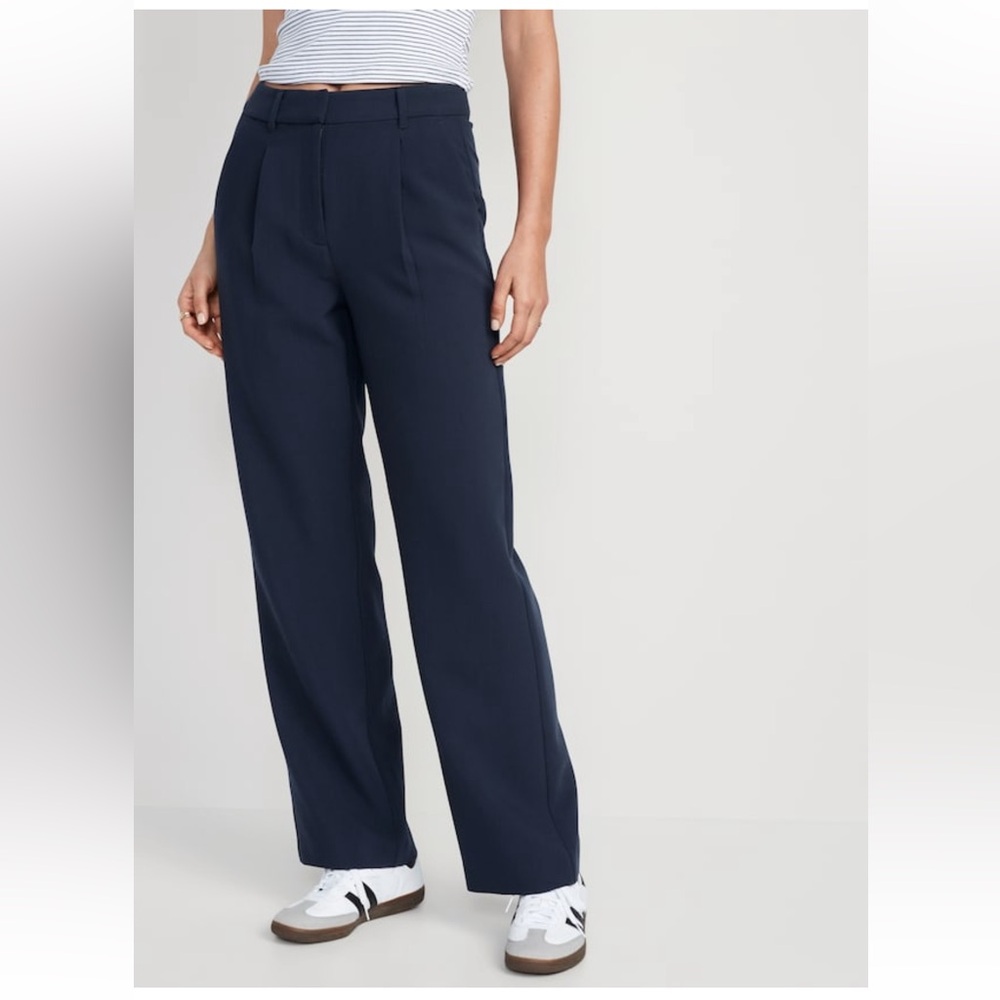 Old Navy Blue Wide Leg Pants High-Rise
